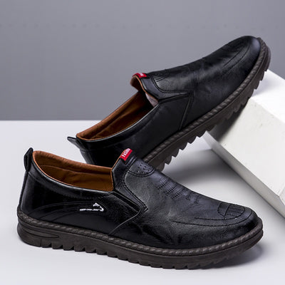 Zapatos de Cuero para Hombre Primavera Cómodos sin Cordones - Image 14
