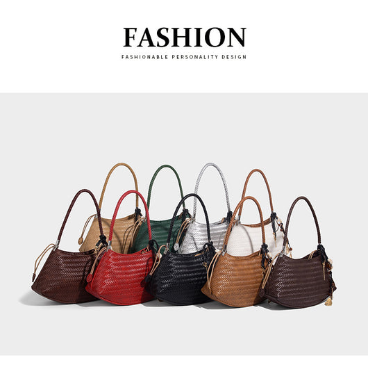 Bolso Tejido Axilar Commuter - Cartera Versátil de Hombro - Image 14