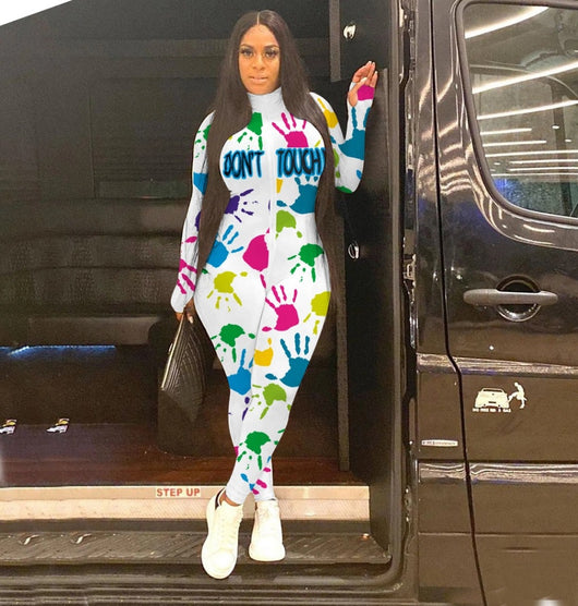 Jumpsuit Estampado con Textura Acanalada