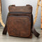 Bolsa Bandolera Retro de Cuero Crazy Horse para Aventuras al Aire Libre