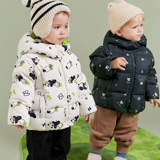 Abrigo Térmico Infantil Impermeable con Capucha - Chaqueta de Plumón para Niños y Niñas