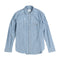 Camisa Casual con Bolsillo de Rayas Azules
