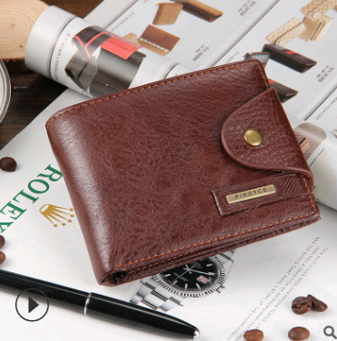 Billetera Corta Multifunción para Hombre Estilo Europeo y Americano - Image 10