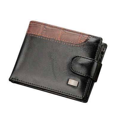 Cartera Corta de Cuero para Hombre con Hebilla - Billetera Compacta - Image 3