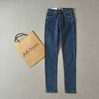 Pantalones Vaqueros Elásticos Cintura Alta Slim Fit - Image 5