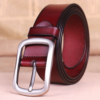 Cinturón de Cuero para Hombre - Hebilla Elegante Todo Uso
