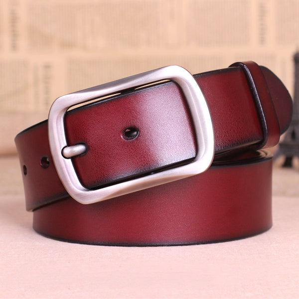 Cinturón de Cuero para Hombre - Hebilla Elegante Todo Uso