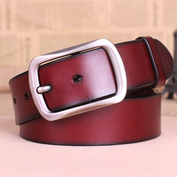 Cinturón de Cuero para Hombre - Hebilla Elegante Todo Uso