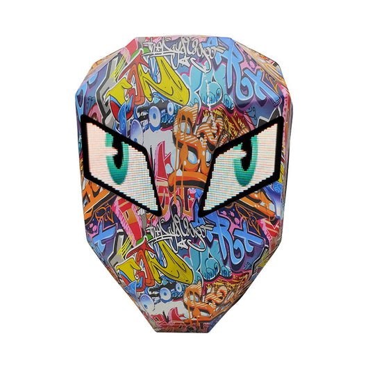 Casco Moto LED Personalizable Impermeable con Patrón Luminoso - Image 6