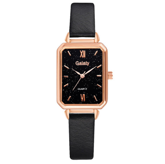 Reloj Cuadrado para Mujer Verde Malaquita con Temperamento Retro - Image 12