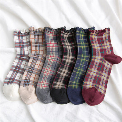 Calcetines Estampado Cuadros para Mujer - Image 2