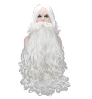 Kit Disfraz Papá Noel - Barba y Peluca Santa Claus para Cosplay - Image 4