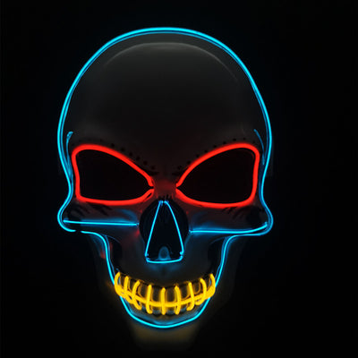 Máscara Calavera LED Resplandeciente con Líneas de Neón - Image 14
