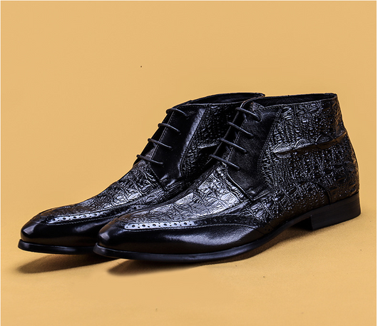Botas Martin de Cuero Genuino para Hombre - Primera Capa - Image 24