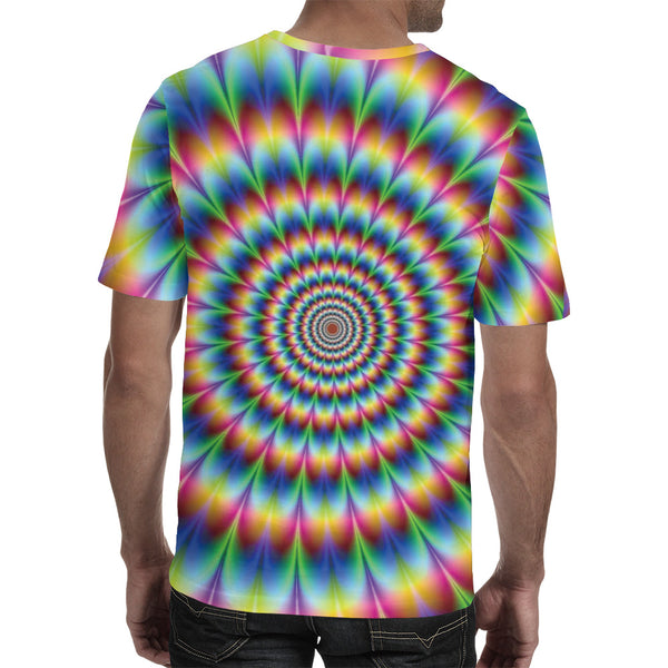 Playera Casual Hombre con Estampado 3D Apertura de Color
