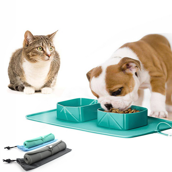 Comedero Plegable de Silicona para Mascotas