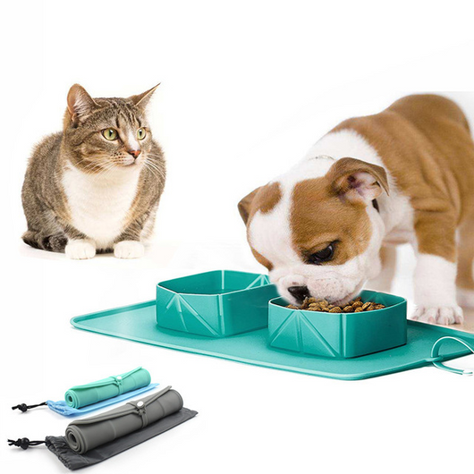 Comedero Plegable de Silicona para Mascotas