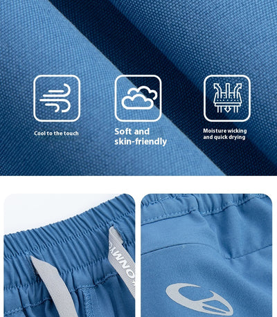 Shorts de Entrenamiento Hombre Cuatro Direcciones Stretch Costura Láser Transpirable Verano - Image 8