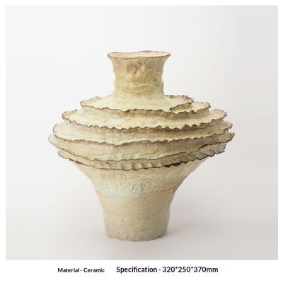 Florero de Cerámica Vintage Wabi-Sabi con Diseño Artesanal Texturizado - Image 12