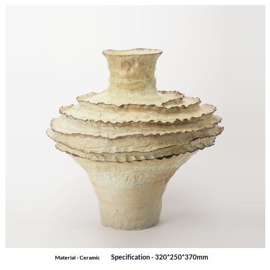 Florero de Cerámica Vintage Wabi-Sabi con Diseño Artesanal Texturizado - Image 12