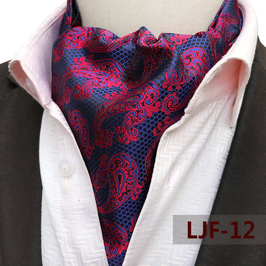 Bufanda Jacquard de Poliéster Estilo Británico para Hombre - Image 17