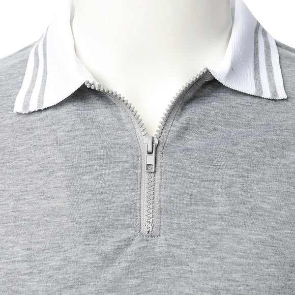 Polo Clásico para Hombre con Detalle de Cinta en Mangas
