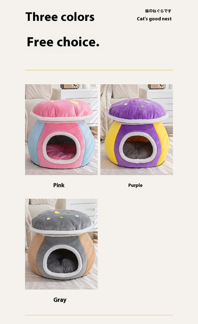 Nido Térmico Desmontable para Gatos y Conejos - Felpa Gruesa Invierno - Image 22