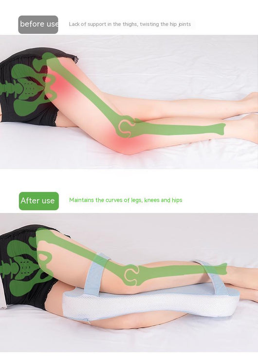 Almohada Ergonómica Dual para Rodilla y Piernas - Espuma Viscoelástica para Embarazo y Descanso Lateral - Image 16