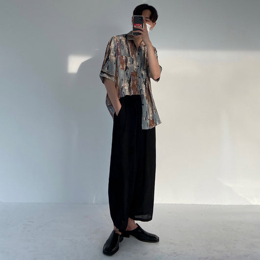 Camisa Suelta de Manga Tres Cuartos Estilo Coreano
