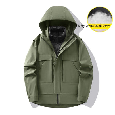 Chaqueta Cortaviento de Trabajo 3 en 1 Desmontable para Exterior - Image 15