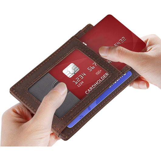 Billetera de Cuero Genuino para Hombre con Múltiples Compartimentos - Image 15