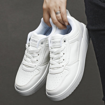 Zapatillas Blancas Para Parejas - Tenis Blancos Puros Para Hombre Primavera y Otoño - Image 23