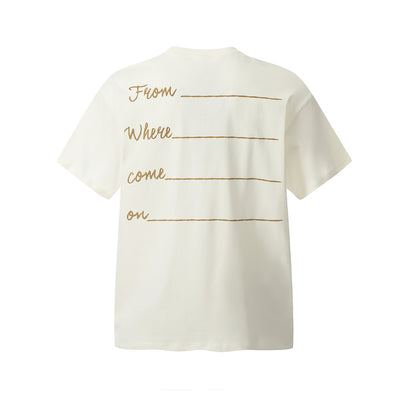 Playera de Hombre con Estampado Castillo Abstracto - Image 2