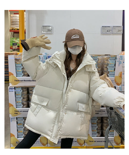 Chaqueta Corta de Plumón Blanco para Mujer - Abrigo Elegante de Invierno - Image 36