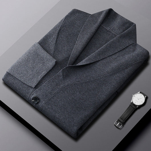 Cardigan de Lana Suelta para Hombre - Estilo Casual y Cómodo - Image 11