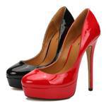 Zapatos de Tacón Alto Escotados para Mujer Talla Grande sin Cordones - Image 2