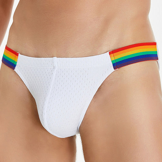 Calzoncillos Hombre Malla Nylon Cintura Arcoíris Baja Comodidad - Image 6
