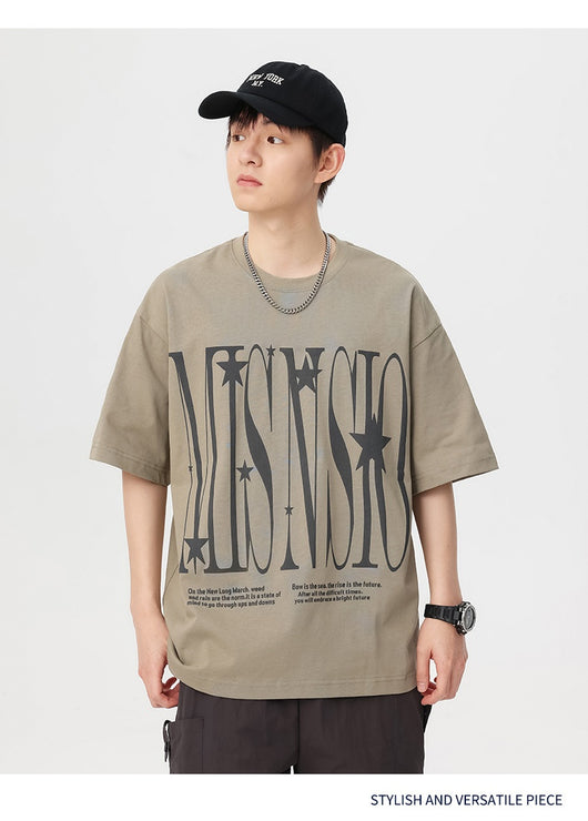Camiseta Básica de Algodón Cuello Redondo para Hombre - Image 22