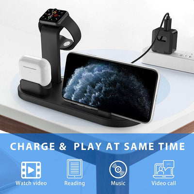 Soporte de Carga Triple para Apple Watch, AirPods y iPhone - Image 3