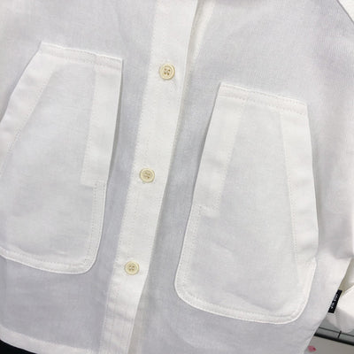 Camisa Infantil de Color Liso Estilo Coreano para Niños - Image 3