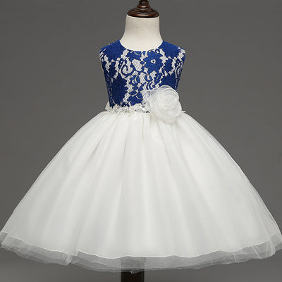 Vestido Retro de Encaje Europeo para Niña - Falda Elegante para Celebraciones - Image 4
