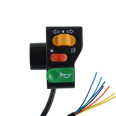 Dispositivo Multifunción para Manillar de Motocicleta: Claxon, Direccionales y Faro LED