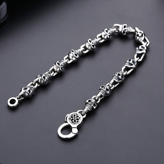 Pulsera de Plata Esterlina S925 Vintage para Hombre y Mujer - Image 7