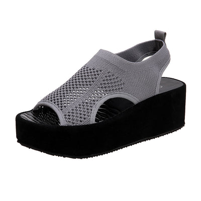 Zapatos Plataforma Tejidos para Mujer con Cuña Suave y Suela Flexible - Image 7