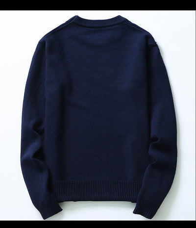 Suéter Casual de Cuello Redondo y Manga Larga para Hombre - Image 10