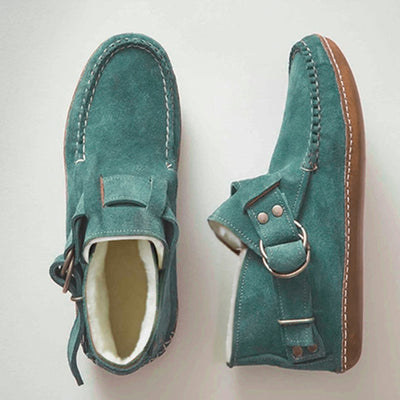 Zapatos Planos de Cuero Leopardo para Mujer con Hebilla - Cómodos y Versátiles - Image 9