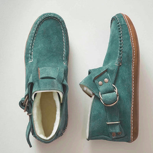 Zapatos Planos de Cuero Leopardo para Mujer con Hebilla - Cómodos y Versátiles - Image 9