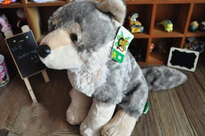 Peluche Lobo Gris Realista - Juguete de Simulación Premium - Image 4