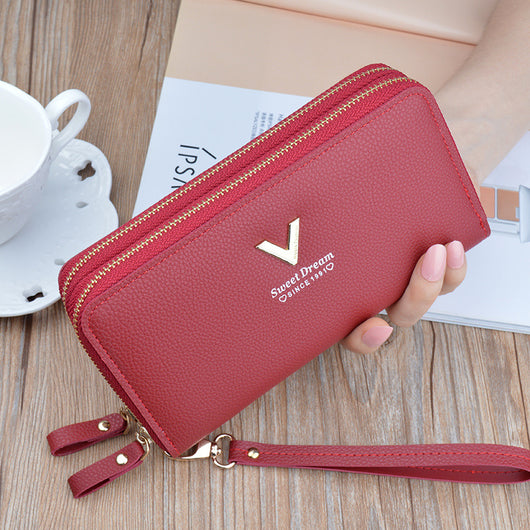 Billetera Doble Compartimento con Bolsa para Celular de Gran Capacidad - Image 3