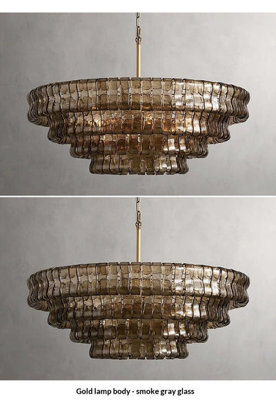 Luminaria de Sala Moderna Estilo Francés con Cristal - Diseño Mid-Century - Image 20
